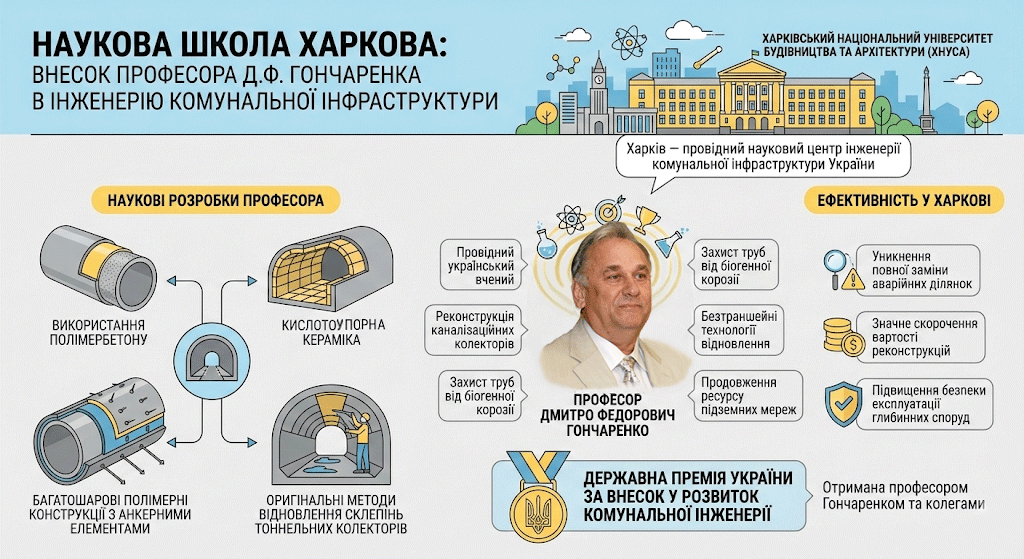 Професор Гончаренко, вклад в інженерію Харкова.