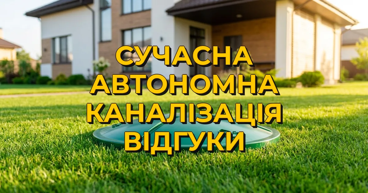 Современная автономная канализация отзывы
