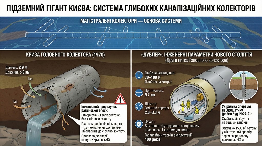 Будівництво Головного колектора «Дублер» у Києві
