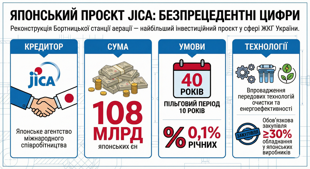 JICA: японские инвестиции в канализацию Киева
